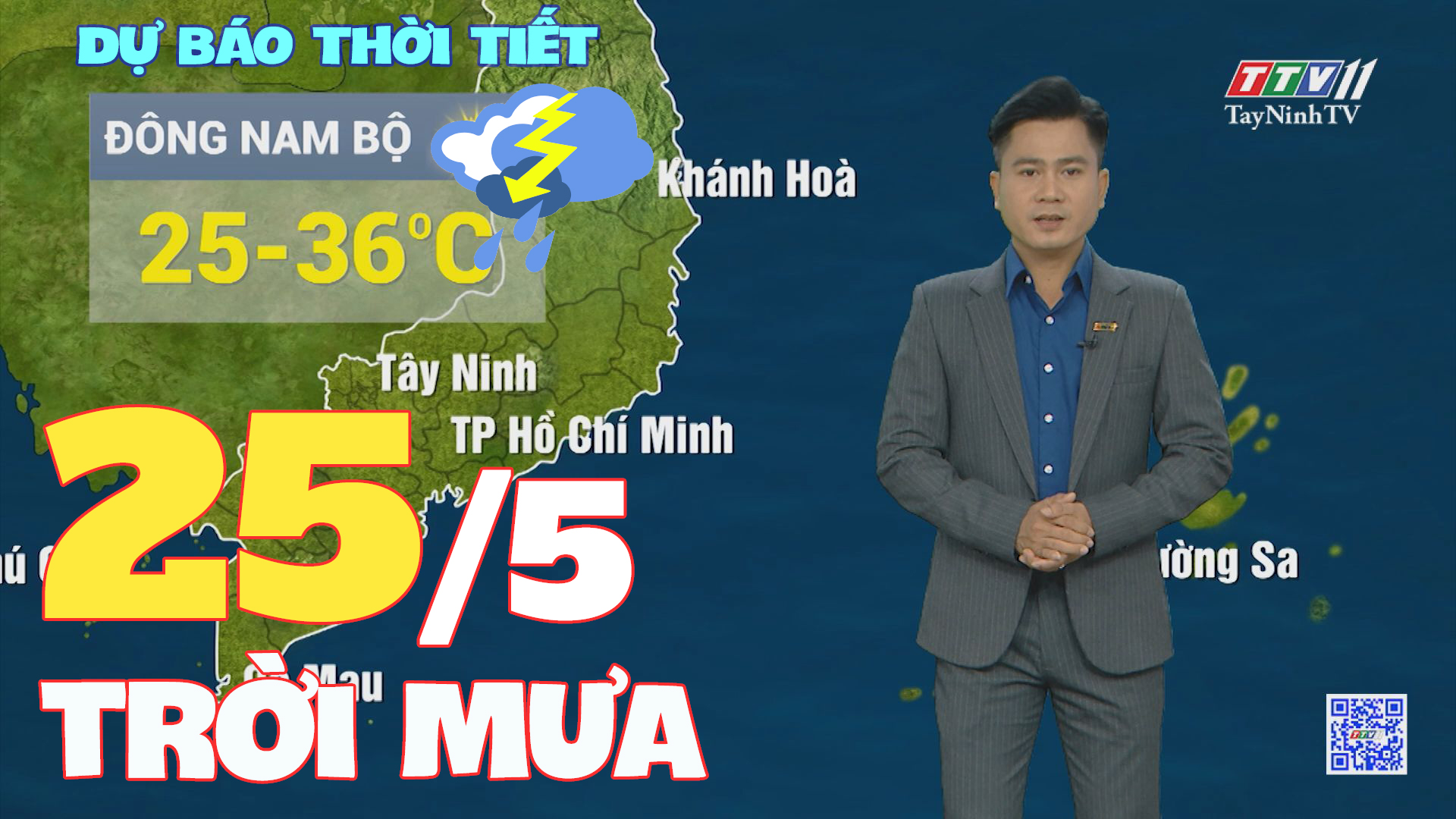 Bản tin thời tiết 25-5-2024 | TayNinhTVENT