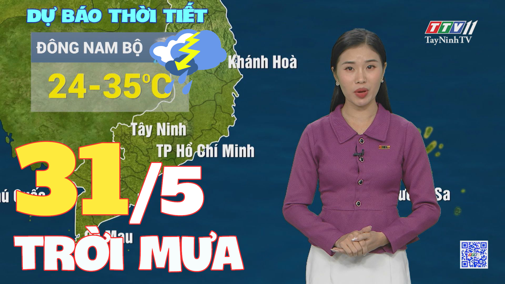 Bản tin thời tiết 31-5-2024 | TayNinhTVENT