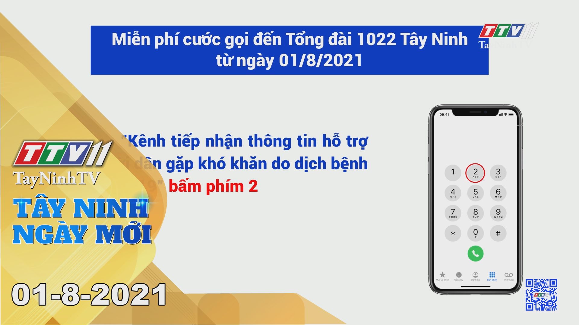 Tây Ninh Ngày Mới 01-8-2021 | Tin tức hôm nay | TayNinhTV